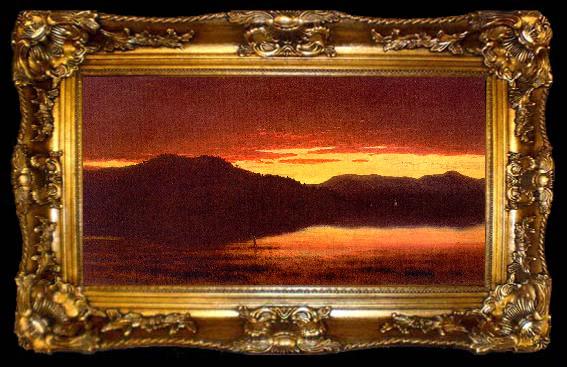 framed  Sanford Robinson Gifford Twilight at Mt Merino, ta009-2